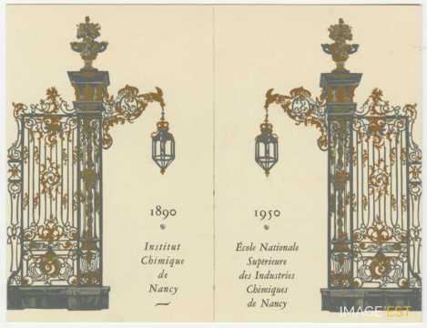60e anniversaire de l'ICN-ENSIC 1890-1950 (Nancy)