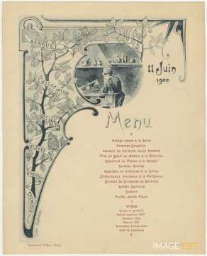 Menu d'un banquet (Nancy)