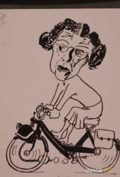 Caricature d'une femme