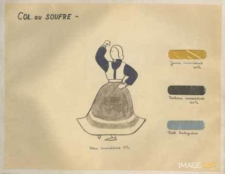 Dessin d'une femme en robe