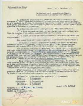 Lettre du 31 octobre 1953 (ENSIC)