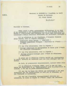 Lettre du 8 avril 1954 (ENSIC)