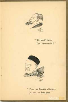 Caricatures de professeurs de l'I. C. N. (Nancy)