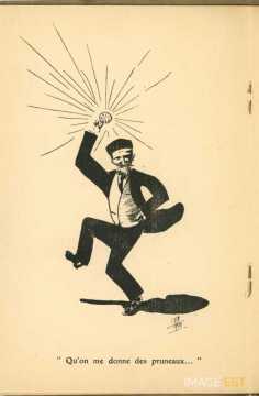 Caricature d'un professeur de l'I. C. N. (Nancy)