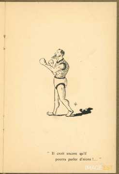 Caricature d'un professeur de l'I. C. N. (Nancy)