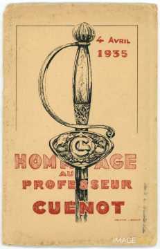 Hommage au professeur Cuénot (4 vril 1935)
