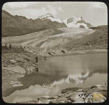 Lac et glacier de montagne (Suisse)