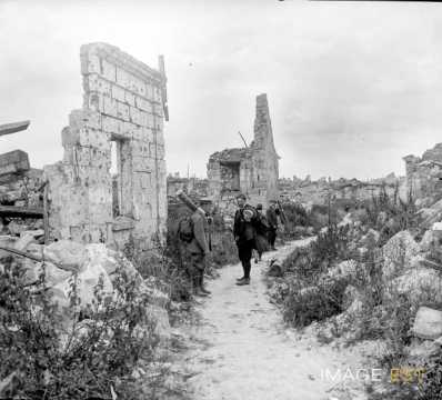 Chavignon en ruines (Aisne)