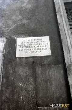Plaque commémorative 12, rue Saint-Georges (Metz)