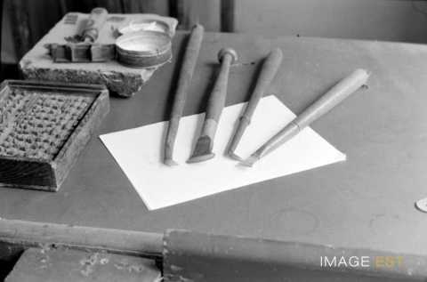 Atelier de reliure rue Vigne Saint-Avold (Metz)
