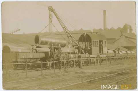 Chargement d'un train (Pont-à-Mousson)