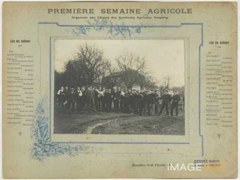 Première semaine agricole (Bazoilles)