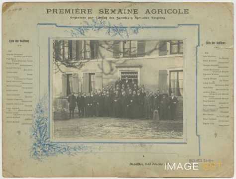 Première semaine agricole (Bazoilles)
