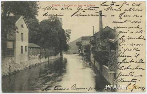 Canal au pont de la Xatte (Épinal)