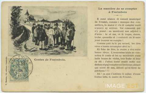 Contes de Fraimbois. La manière de se compter à Fraimbois