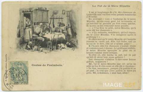 Contes de Fraimbois. Lo pat de lé Mère Minette