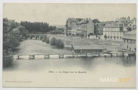 Digue sur la Moselle (Metz)