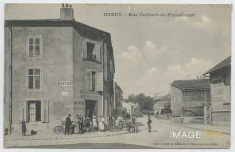 Croisement des rues César Bagard et Guilbert de Pixerécourt (Nancy)