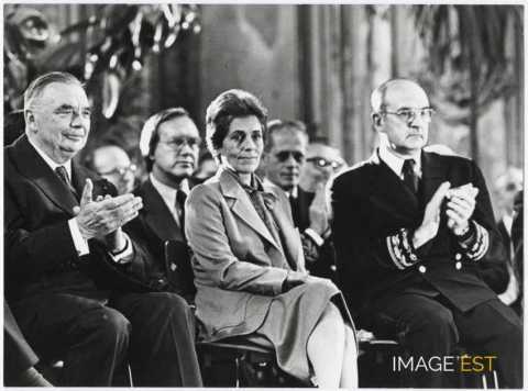 Françoise Giroud (1916-2003) et Jean Moreau (1901-1982)