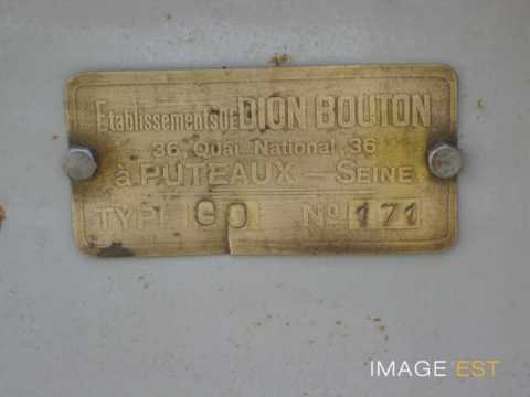Plaque métallique De Dion-Bouton