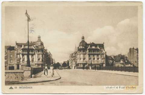 Avenue et pont d'Arches (Mézières)