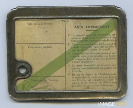 Carte d'employé (Pompey)