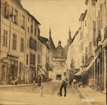 Grande rue et Porte de la Craffe (Nancy)