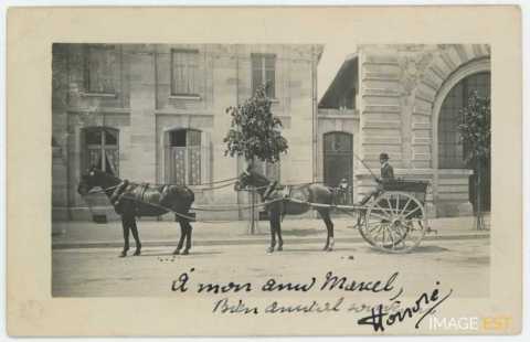 Fiacre attelé (Nancy)