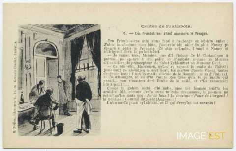 Contes de Fraimbois. 1. - Les Fraimboisiens allant apprendre le français