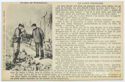 Contes de Fraimbois. Le lapin tricolore