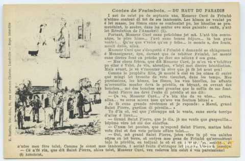 Contes de Fraimbois. Du haut du paradis