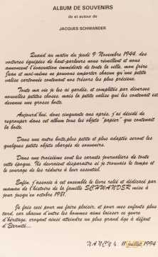 Album de souvenirs de Jacques Schwander (1994)