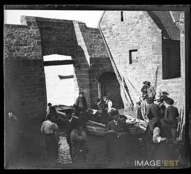 Embarquement à la porte de l'Avancée (Le Mont-Saint-Michel)