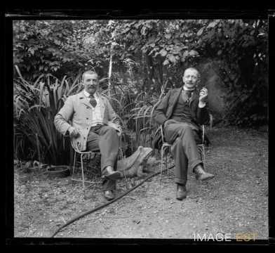 Portrait de Paul Michels et d'un homme (Nancy)