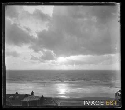 Coucher de soleil sur la plage (Mers-les-Bains)