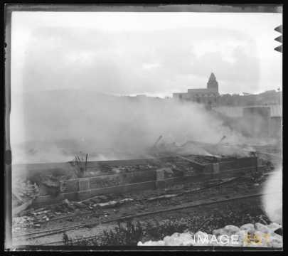 Incendie de la gare (le Tréport)