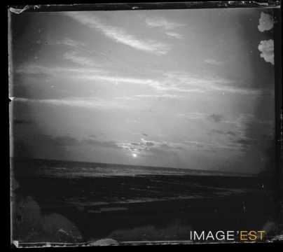 Coucher de soleil sur la plage (Seine-Maritime)