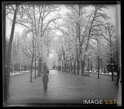 Enfant dans le parc de la Pépinière (Nancy)