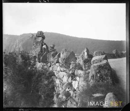 Homme dans les rochers