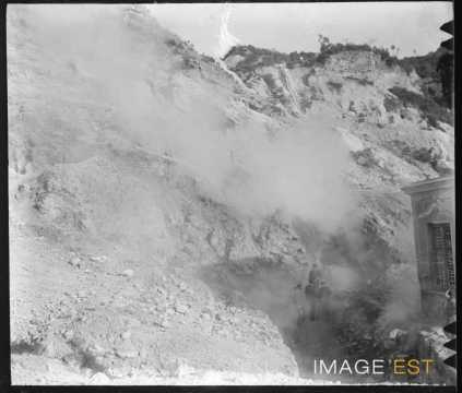 Groupe de randonneurs sur l'Etna (Catane)