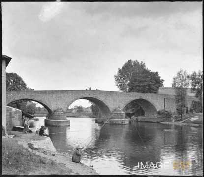 Pêcheurs sur les rives de la Meurthe (Lunéville)