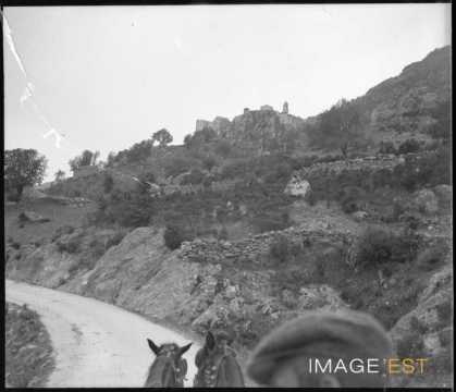 Attelage sur une route (Corte)