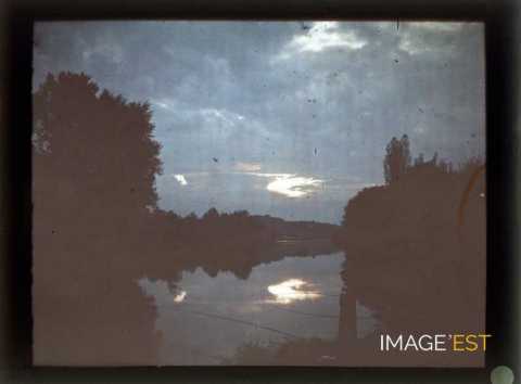 Paysage avec un pêcheur (Meurthe-et-Moselle)