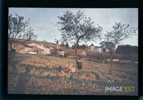 Enfants dans un potager (Manonville)