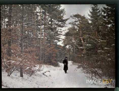 Homme sur un sentier (Meurthe-et-Moselle)