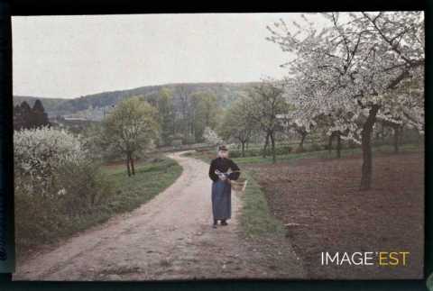 Jeune femme sur un sentier (Maxéville)