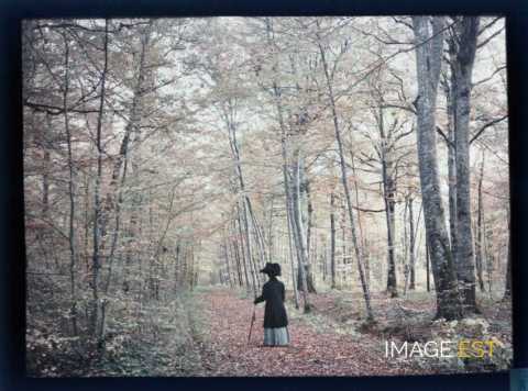 Femme sur un sentier (Meurthe-et-Moselle)