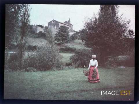 Femme dans un pré (Meurthe-et-Moselle)