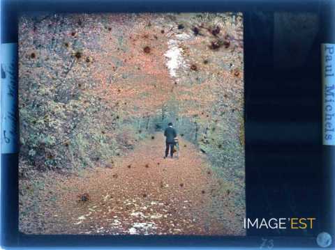 Homme en forêt  (Meurthe-et-Moselle)