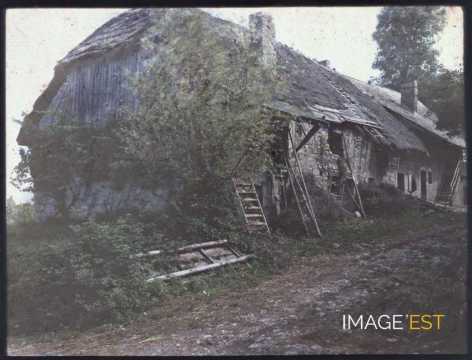 Maisons au bord d'une route